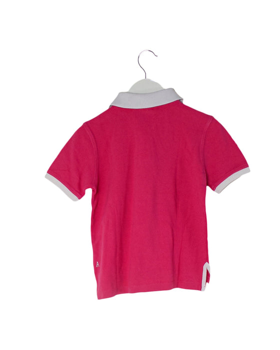 A Pink Short Sleeve Polos from Vicomte A. in size 6T for girl. (Back View)