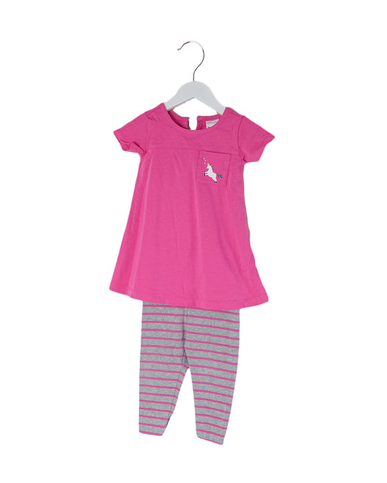 A Pink Dress Sets from Hanna Andersson in size 12-18M for girl. (Front View)