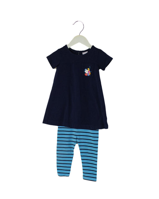 A Navy Dress Sets from Hanna Andersson in size 12-18M for girl. (Front View)