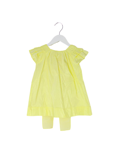 A Yellow Short Sleeve Dresses from Il Gufo in size 2T for girl. (Front View)