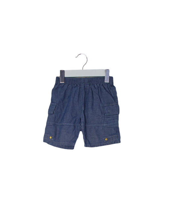 A Blue Shorts from Catimini in size 6-12M for boy. (Front View)