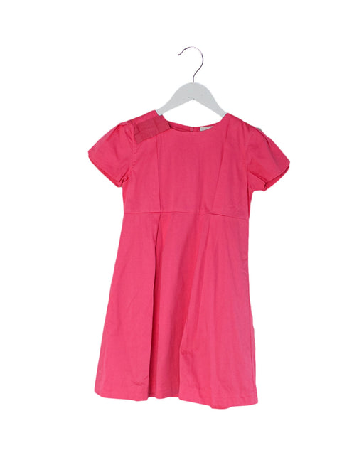 A Pink Short Sleeve Dresses from Jacadi in size 8Y for girl. (Front View)