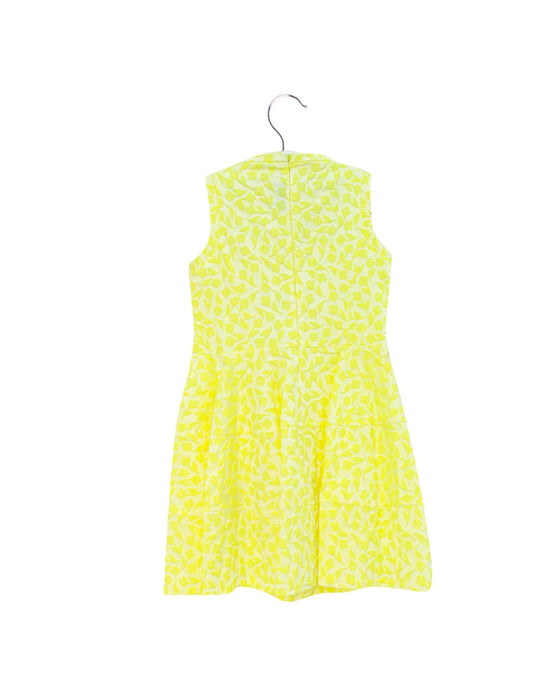 A Yellow Sleeveless Dresses from Simonetta in size 8Y for girl. (Back View)