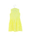 A Yellow Sleeveless Dresses from Simonetta in size 8Y for girl. (Back View)