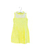 A Yellow Sleeveless Dresses from Simonetta in size 8Y for girl. (Front View)