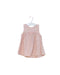 A Pink Sleeveless Dresses from Kingkow in size 6-12M for girl. (Front View)