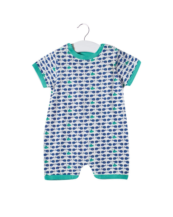 A Blue Rompers from Chateau de Sable in size 3-6M for boy. (Front View)