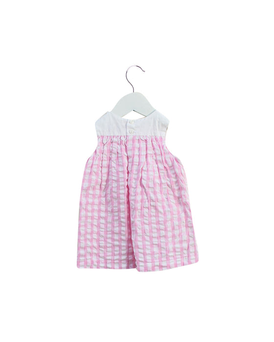 A Pink Sleeveless Dresses from Confiture in size 6-12M for girl. (Back View)