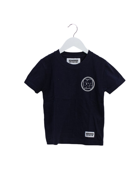 A Navy Short Sleeve T Shirts from Neighborhood in size 4T for boy. (Front View)