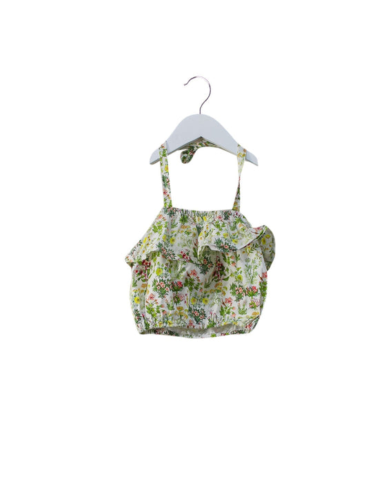 A Green Sleeveless Tops from Excuse My French in size 4T for girl. (Front View)