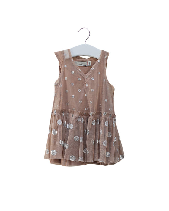 A Pink Sleeveless Dresses from Stella McCartney in size 6-12M for girl. (Front View)