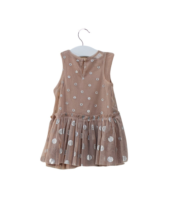 A Pink Sleeveless Dresses from Stella McCartney in size 6-12M for girl. (Back View)