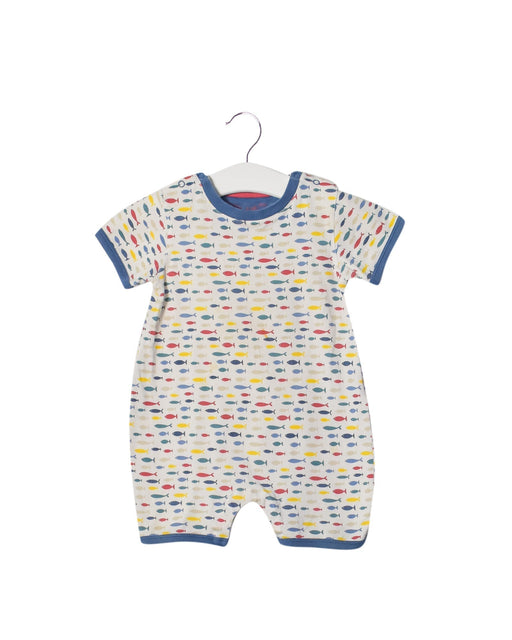 A White Rompers from Chateau de Sable in size 12-18M for boy. (Front View)