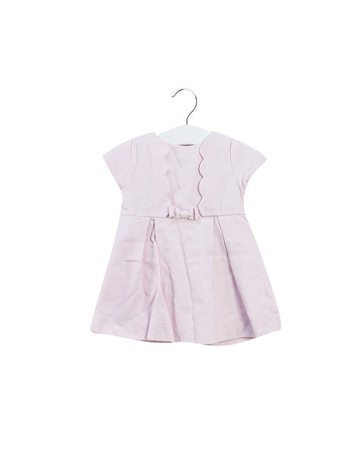 A Pink Short Sleeve Dresses from Jacadi in size 6-12M for girl. (Front View)