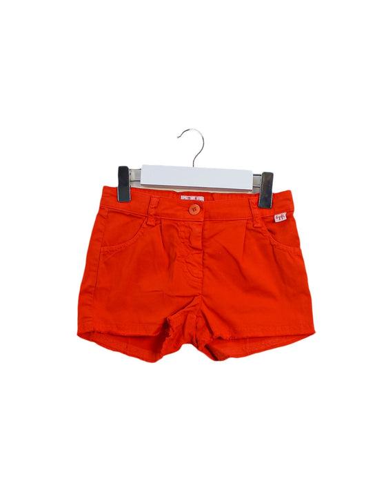 A Orange Shorts from Il Gufo in size 4T for girl. (Front View)