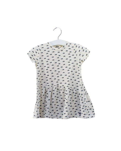 A Grey Short Sleeve Dresses from The Bonnie Mob in size 6-12M for girl. (Front View)