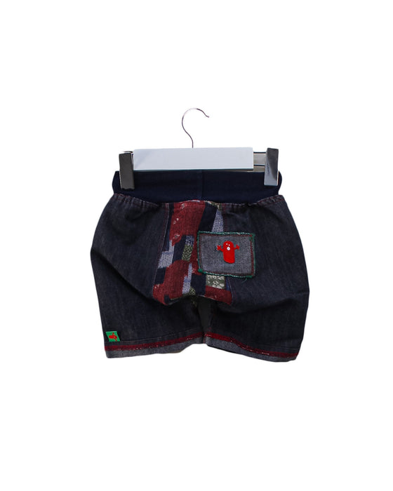 A Black Shorts from Oishi-m in size 6-12M for boy. (Back View)