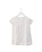 A White Short Sleeve Tops from Gingersnaps in size 4T for girl. (Front View)