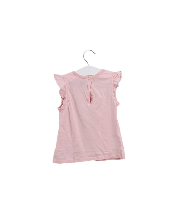 A Pink Short Sleeve Tops from Ralph Lauren in size 12-18M for girl. (Back View)