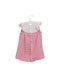 A Pink Sleeveless Dresses from Petit Bateau in size 3-6M for girl. (Back View)