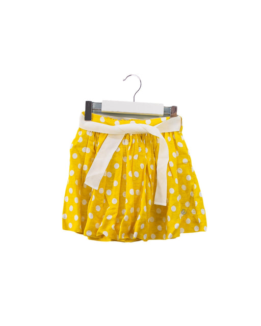 A Yellow Short Skirts from Petit Bateau in size 6T for girl. (Front View)