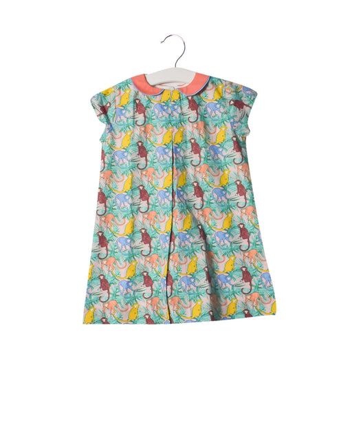 A Multicolour Sleeveless Dresses from Jim Thompson in size 6T for girl. (Front View)