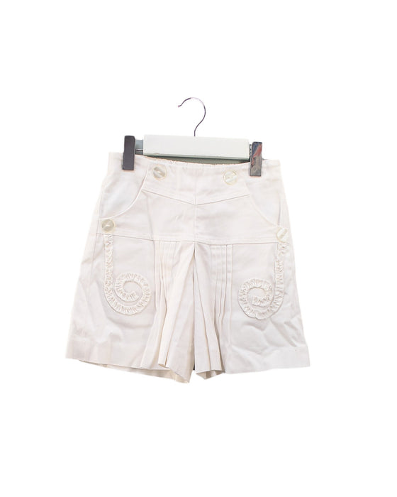 A White Shorts from Nicholas & Bears in size 2T for girl. (Front View)