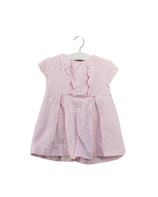 A Pink Short Sleeve Dresses from Jacadi in size 6-12M for girl. (Front View)