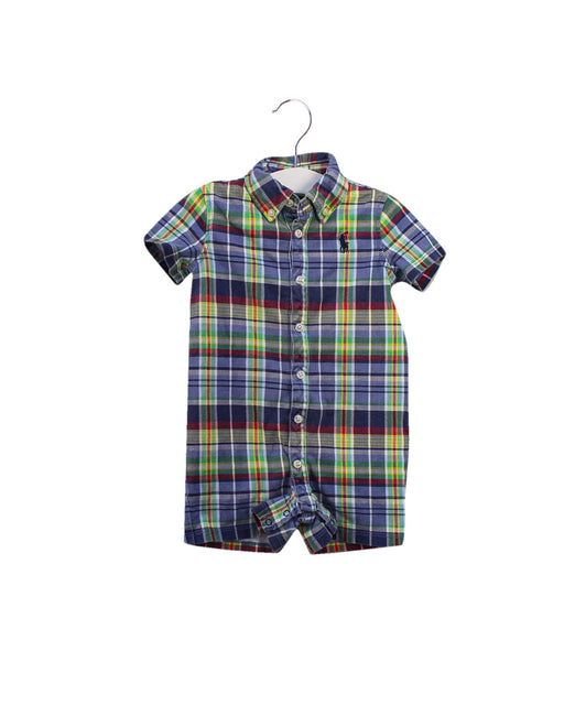 A Multicolour Short Sleeve Rompers from Ralph Lauren in size 6-12M for boy. (Front View)