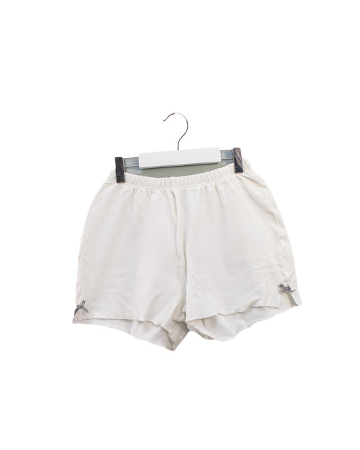 A White Shorts from Miniman in size 10Y for girl. (Front View)