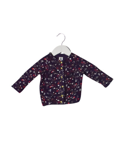 A Black Cardigans from Petit Bateau in size 12-18M for girl. (Front View)