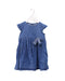 A Blue Sleeveless Dresses from Il Gufo in size 2T for girl. (Front View)