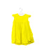 A Yellow Sleeveless Dresses from Petit Bateau in size 12-18M for girl. (Front View)