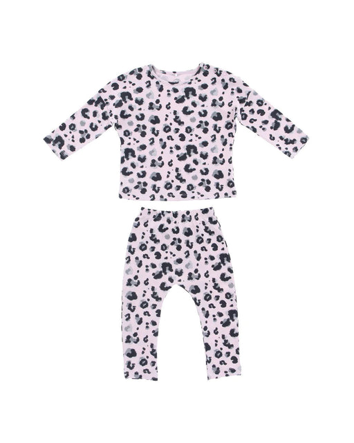 A Pink Pyjama Sets from Hunter + Boo in size 12-18M for girl. (Front View)