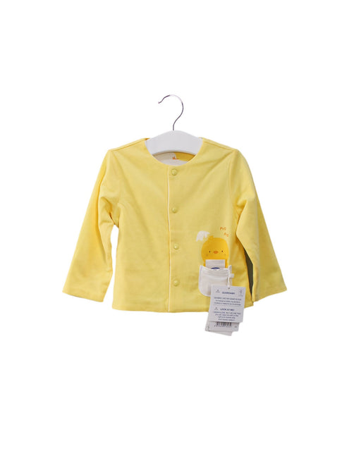 A Yellow Cardigans from Chicco in size 6-12M for boy. (Front View)