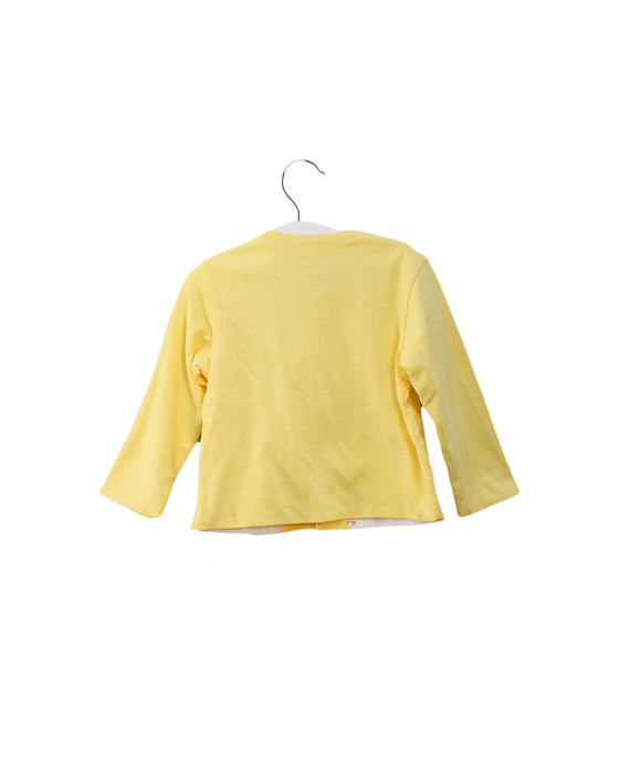 A Yellow Cardigans from Chicco in size 6-12M for boy. (Back View)