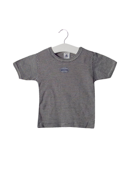 A Black Short Sleeve T Shirts from Petit Bateau in size 2T for neutral. (Front View)