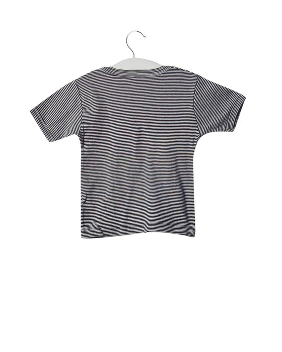 A Black Short Sleeve T Shirts from Petit Bateau in size 2T for neutral. (Back View)