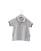 A White Short Sleeve Polos from Purebaby in size 12-18M for boy. (Front View)