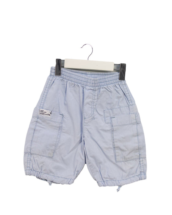 A Blue Shorts from IKKS in size 6-12M for boy. (Front View)