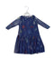 A Navy Long Sleeve Dresses from Stella McCartney in size 6T for girl. (Front View)