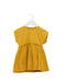 A Yellow Short Sleeve Dresses from Vertbaudet in size 6-12M for girl. (Front View)