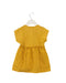 A Yellow Short Sleeve Dresses from Vertbaudet in size 6-12M for girl. (Back View)