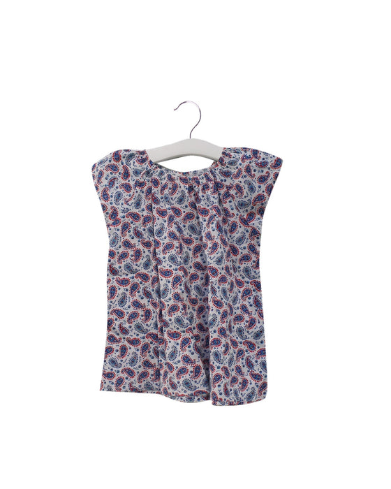 A Blue Sleeveless Tops from Juliet & the Band in size 4T for girl. (Front View)