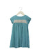 A Blue Short Sleeve Dresses from Chateau de Sable in size 18-24M for girl. (Front View)