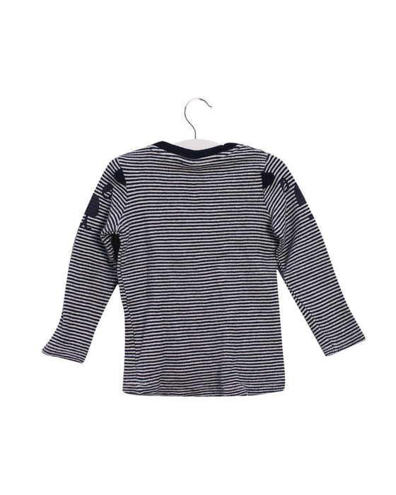 A Navy Long Sleeve Tops from Seed in size 12-18M for boy. (Back View)