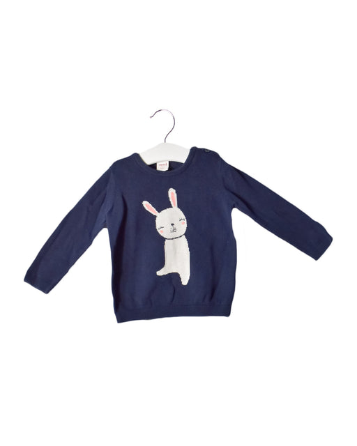 A Navy Sweatshirts from Seed in size 12-18M for boy. (Front View)