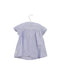 A Blue Short Sleeve Dresses from Petit Bateau in size 6-12M for girl. (Back View)