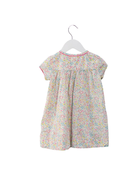 A Pink Short Sleeve Dresses from Petit Bateau in size 12-18M for girl. (Back View)