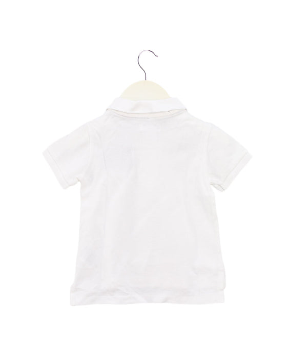 A White Short Sleeve Polos from Ralph Lauren in size 6-12M for boy. (Back View)